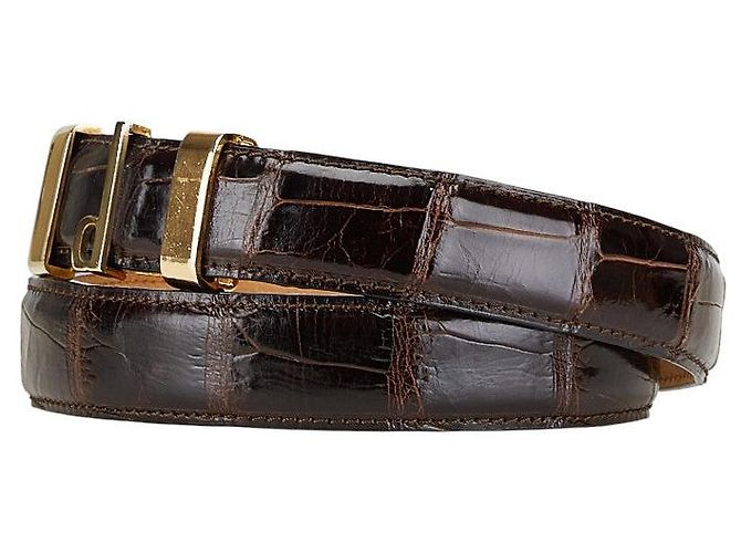 Alfred Dunhill Cintura in pelle con stampa coccodrillo Dunhill - vista 2