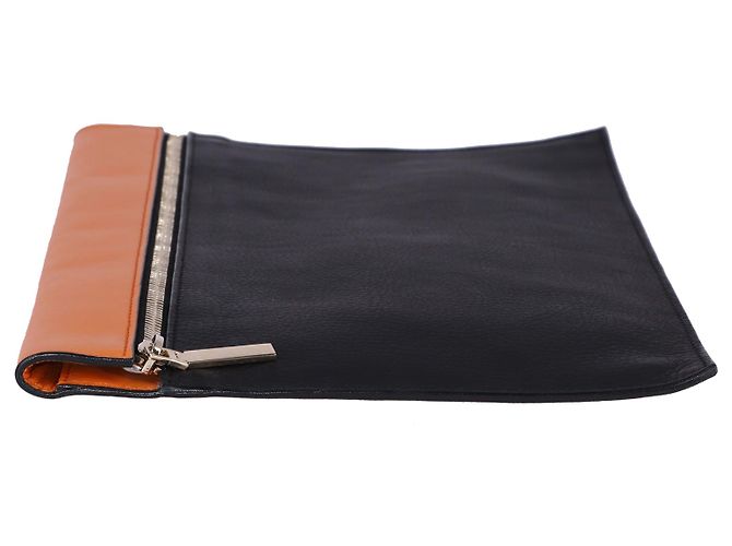 Borsa a mano Victoria Beckham in pelle arancione - vista 2