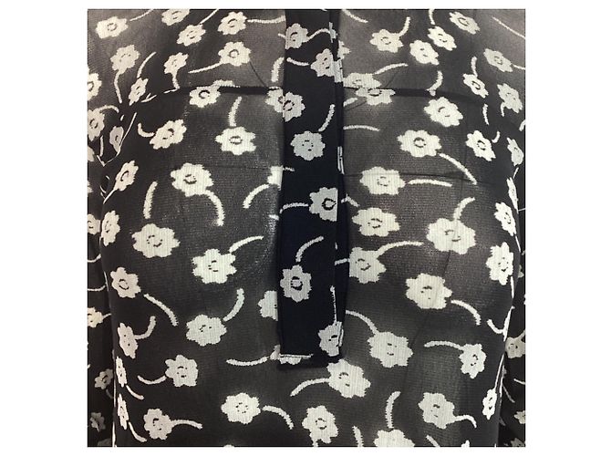 Abito maxi con stampa floreale Jil Sander in poliammide nera Nero - vista 3