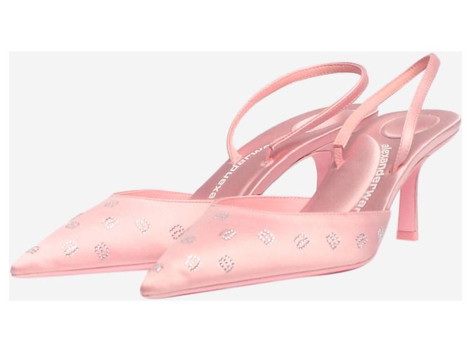 Alexander Wang Pink Delphine 65 Slingback Mules - size EU 38 - view 2