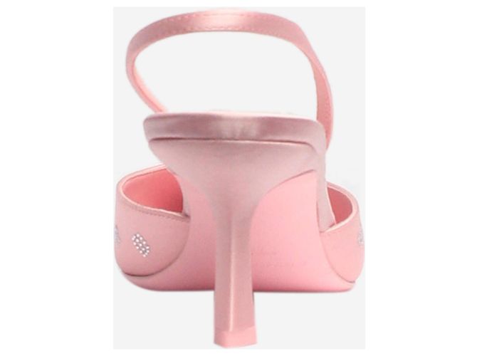 Alexander Wang Pink Delphine 65 Slingback Mules - size EU 38 - view 3