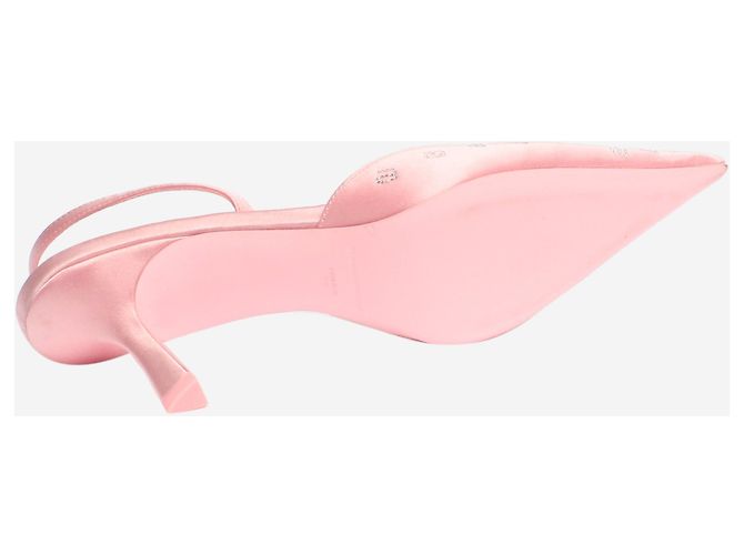 Alexander Wang Pink Delphine 65 Slingback Mules - size EU 38 - view 5