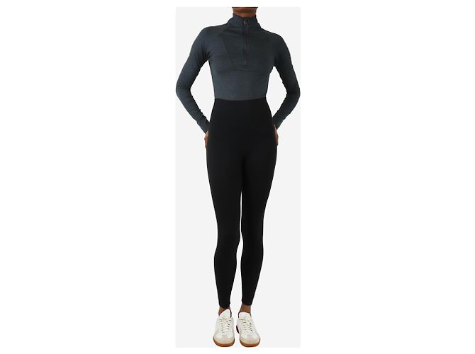 Autre Marque Leggings negros de cintura alta - talla S - vista 2