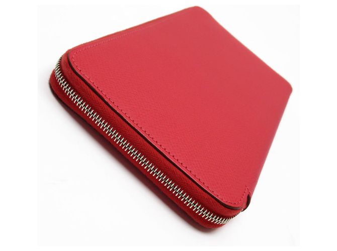 Silk In Hermès Rotes Leder Langgeldbörse von Hermes - Ansicht 2