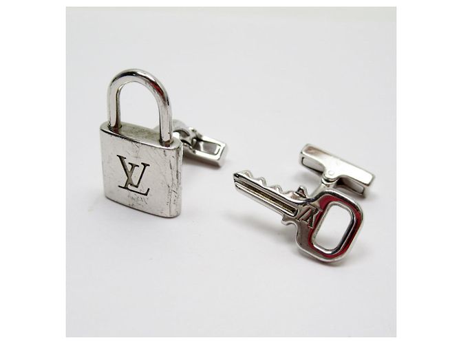 Gemelli in metallo argento Louis Vuitton - vista 2