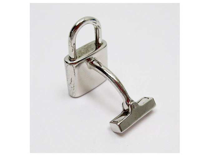 Gemelli in metallo argento Louis Vuitton - vista 4