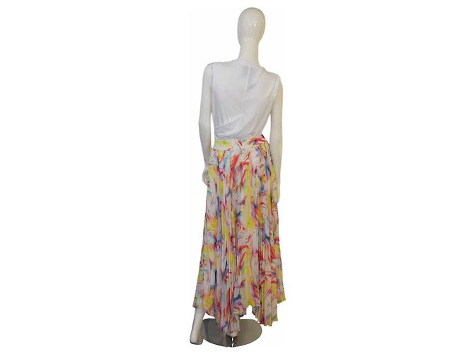 Alice + Olivia Plissierter Maxirock mit abstraktem Muster Multicolour Mehrfarben - Ansicht 2