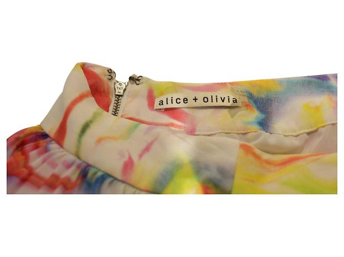 Alice + Olivia Plissierter Maxirock mit abstraktem Muster Multicolour Mehrfarben - Ansicht 3