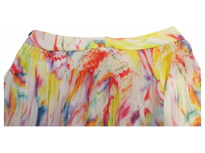 Alice + Olivia Plissierter Maxirock mit abstraktem Muster Multicolour Mehrfarben - Ansicht 5