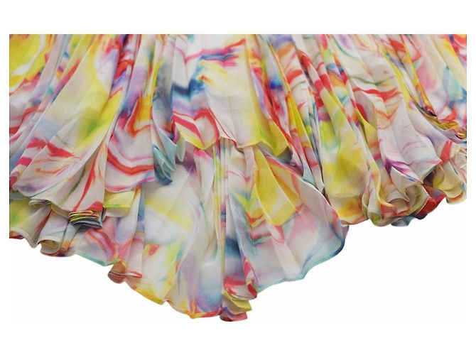 Alice + Olivia Plissierter Maxirock mit abstraktem Muster Multicolour Mehrfarben - Ansicht 6