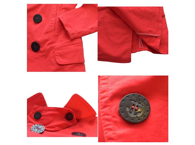 Chaqueta Dsquared2 Roja de Algodón de Doble Botonadura - vista 5