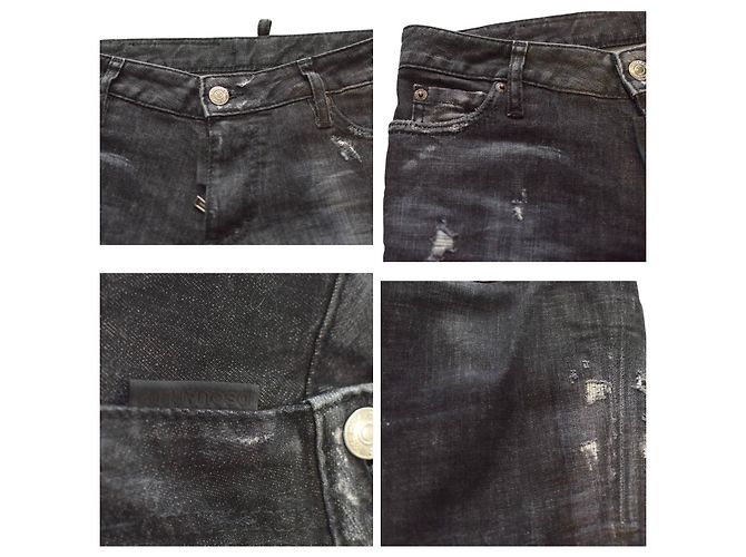Dsquared2 Icon Jeanshose slim schwarz grau - Ansicht 5
