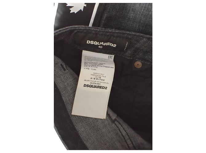 Dsquared2 Icon Jeanshose slim schwarz grau - Ansicht 6