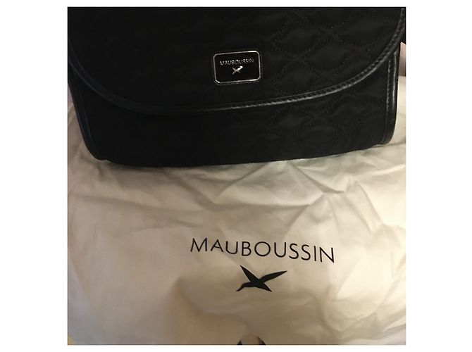 Pochette trapuntata Mauboussin nera in sintetico Nero - vista 6