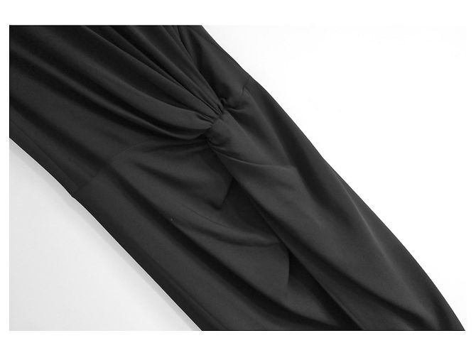 Vestido negro sin mangas con drapeado frontal de Dolce & Gabbana - vista 3