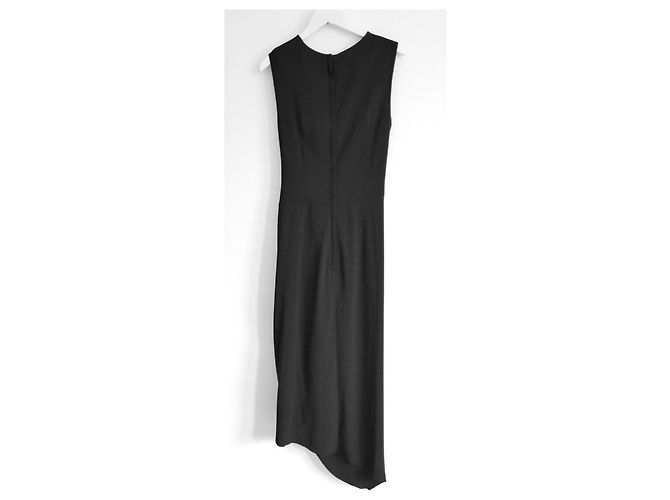 Vestido negro sin mangas con drapeado frontal de Dolce & Gabbana - vista 5