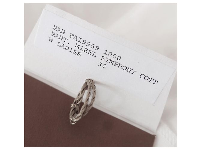 Pantalones de algodón blanco roto Mirel Symphony de Loro Piana - vista 7