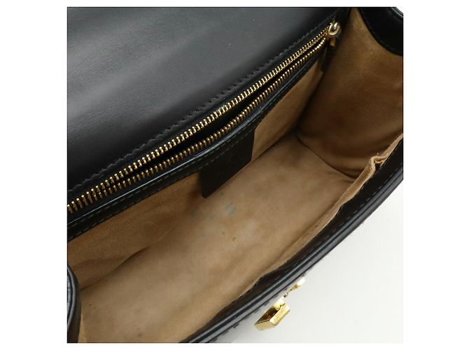 Borsa a spalla in pelle Gucci Sylvie Nero - vista 6