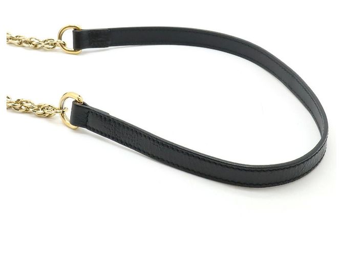 Bolso de hombro Gucci Ophidia GG Marmont de ante y piel patentada Negro - vista 7