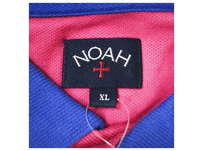 Autre Marque Top de algodón piqué con cuello contrastado NOAH NYC Rosa - vista 4