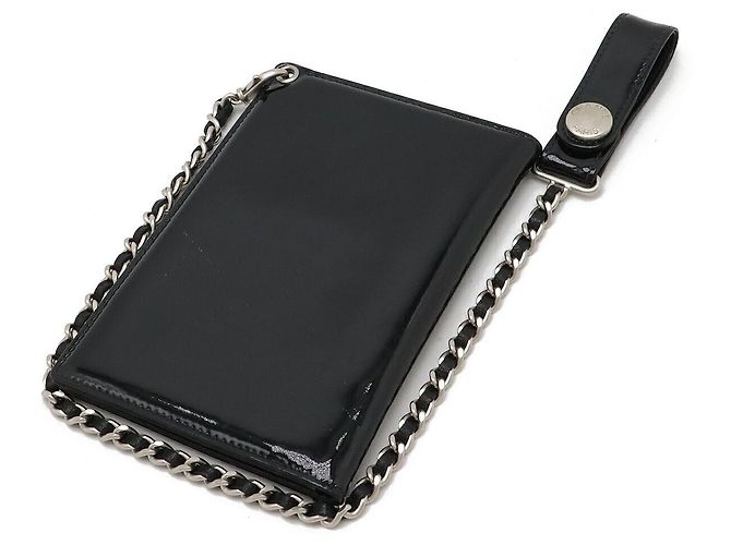 Chanel Passhülle aus Lackleder Schwarz - Ansicht 2