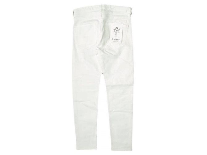 Autre Marque JEANS SLIM RECTO Pantalones de Denim de Algodón Blanco - vista 2