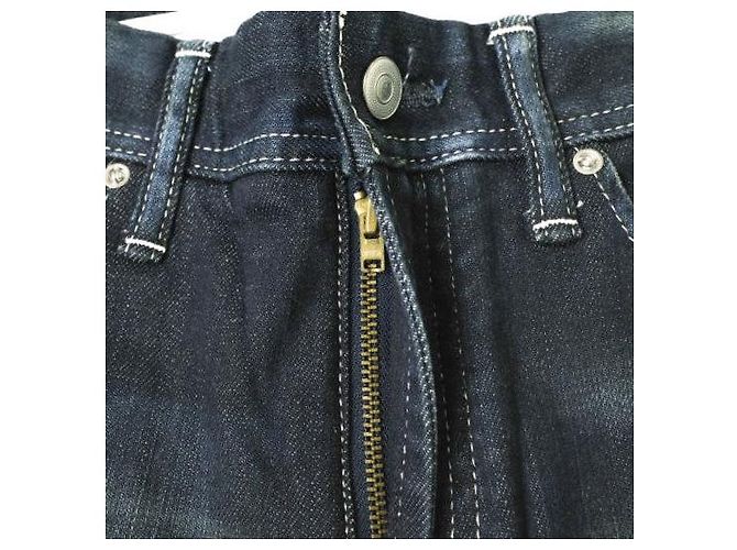 Autre Marque JEANS e-801 SLIM STRETCH Pantalones de mezclilla de algodón Azul oscuro - vista 5
