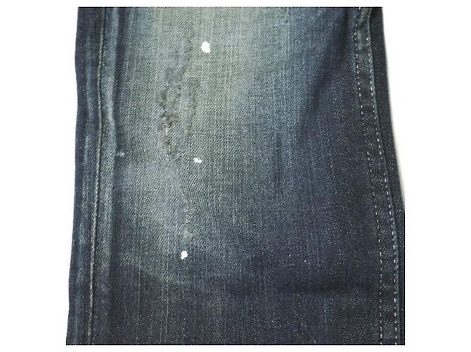Autre Marque JEANS e-801 SLIM STRETCH Pantalones de mezclilla de algodón Azul oscuro - vista 6