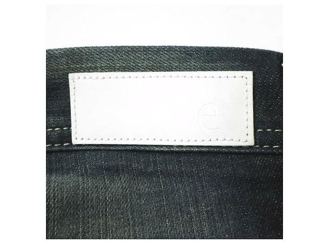 Autre Marque JEANS e-801 SLIM STRETCH Pantalones de mezclilla de algodón Azul oscuro - vista 8