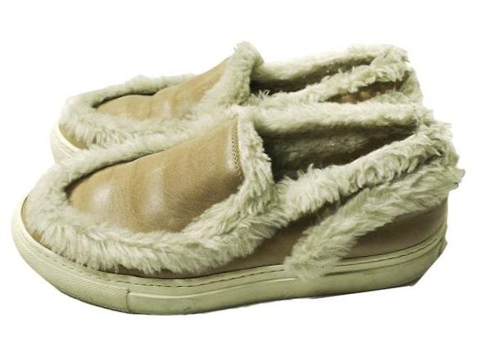 Autre Marque Maison Margiela Leder-Sneaker Beige - Ansicht 2