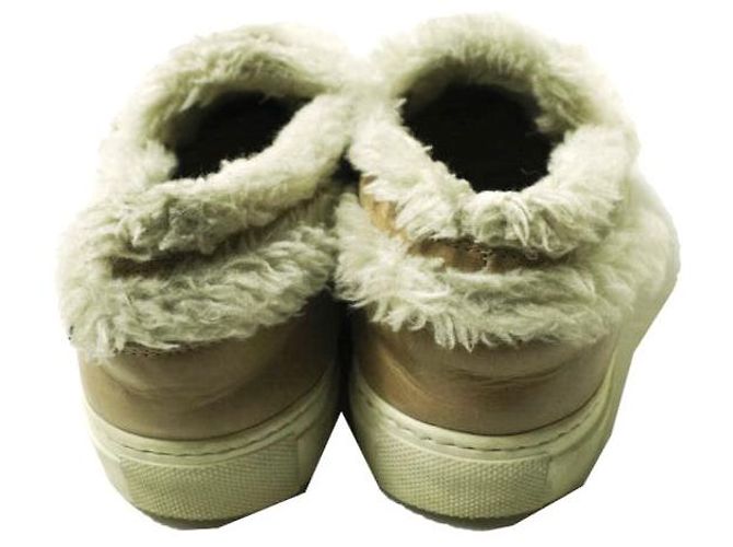 Autre Marque Maison Margiela Leder-Sneaker Beige - Ansicht 4