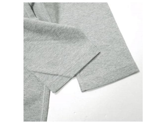 Autre Marque Camiseta Koko Solid com decote em U e mangas 3/4 L Cinza Marrom - vista 4