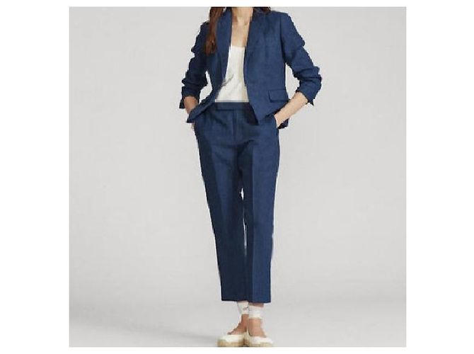 Leinenblazer von Polo Ralph Lauren Blau - Ansicht 3