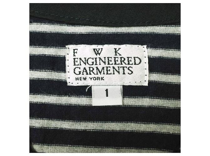 Autre Marque FWK de ENGINEERED GARMENTS Chaleco de jersey de algodón con cuello en V Gris - vista 3