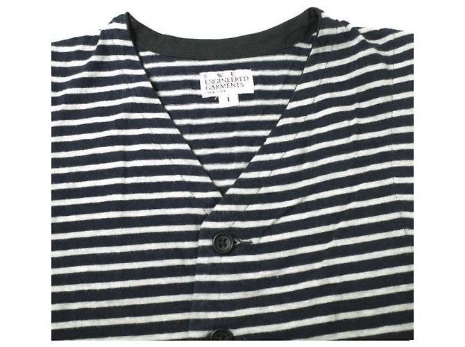 Autre Marque FWK de ENGINEERED GARMENTS Chaleco de jersey de algodón con cuello en V Gris - vista 4