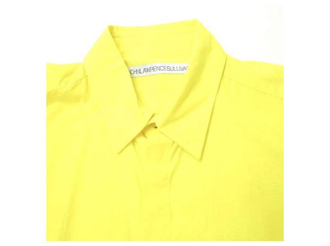 Autre Marque Camicia a maniche corte in cotone JOHN LAWRENCE SULLIVAN Giallo - vista 3