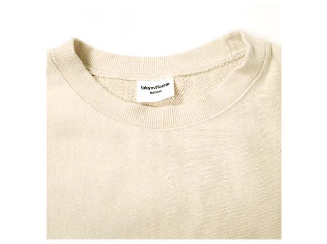 Autre Marque TokyoVitamin Logo Sweatshirt Pullover Beige M - Ansicht 4