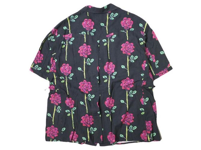 Autre Marque SASQUATCHfabrix. CAMICIA H/S ROSE SAFARI Camicia in rayon Nero - vista 2