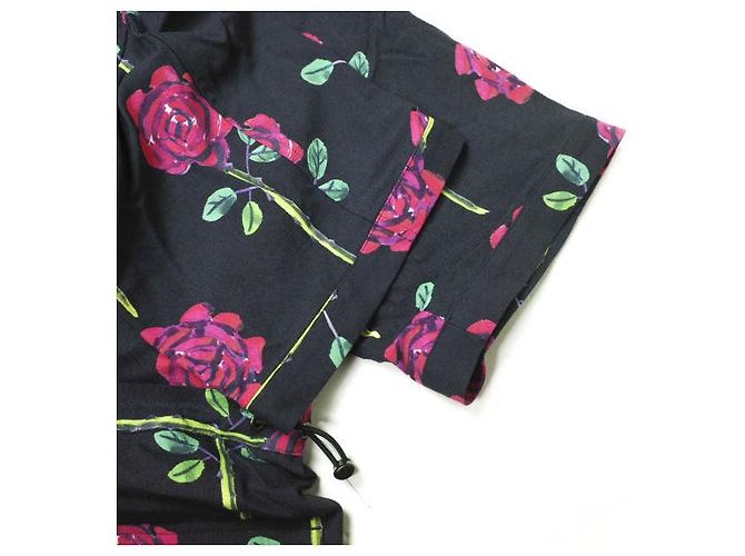 Autre Marque SASQUATCHfabrix. CAMICIA H/S ROSE SAFARI Camicia in rayon Nero - vista 6