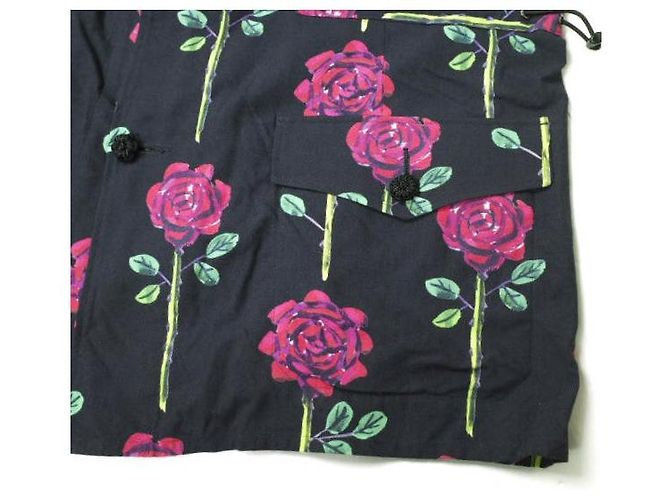 Autre Marque SASQUATCHfabrix. CAMICIA H/S ROSE SAFARI Camicia in rayon Nero - vista 7