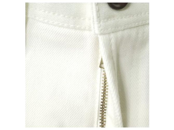 Autre Marque JEANS e-L805 Jeans de algodón elástico ajustados Blanco - vista 4