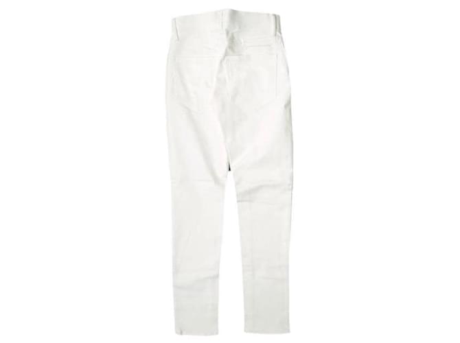 Autre Marque JEANS e-L805 Jeans Tapered in Cotone Elasticizzato Bianco - vista 2