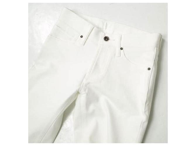 Autre Marque JEANS e-L805 Jeans Tapered in Cotone Elasticizzato Bianco - vista 3