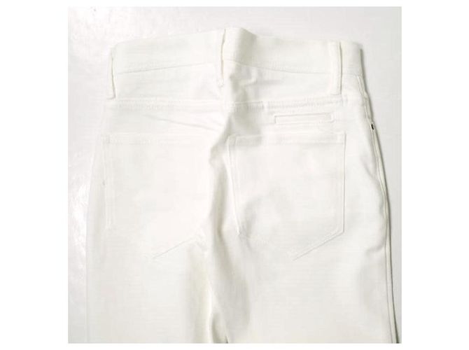 Autre Marque JEANS e-L805 Jeans Tapered in Cotone Elasticizzato Bianco - vista 5