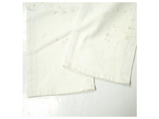 Autre Marque e-804G Baumwoll-Polyurethan Denim-Hose Weiß - Ansicht 6