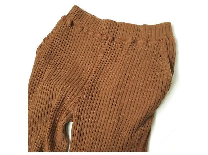 Autre Marque Ray BEAMS Ripp-Hosen mit seitlichem Schlitz aus Baumwolle Braun - Ansicht 4