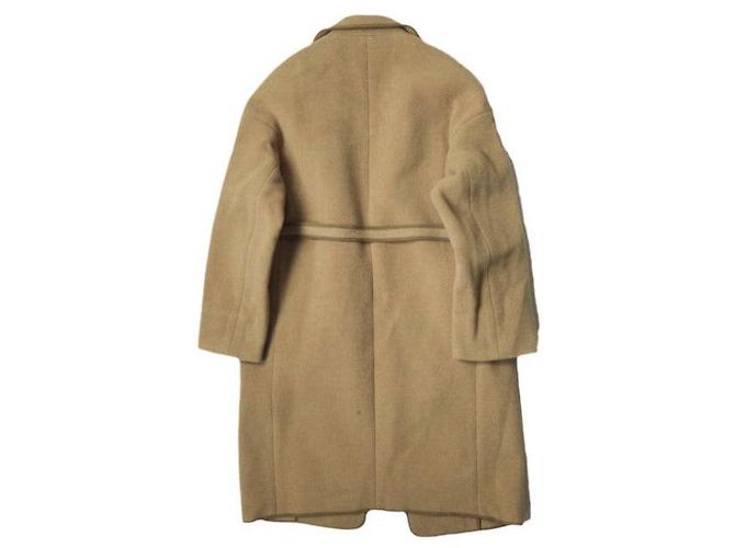 Autre Marque Abrigo Melton Pile Cut 45R Camel Camello - vista 2