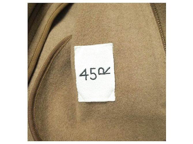 Autre Marque Abrigo Melton Pile Cut 45R Camel Camello - vista 6
