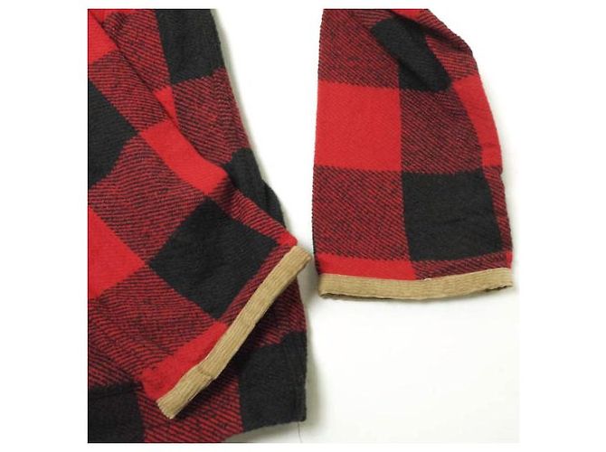 Autre Marque KENNETH FIELD EZ-JAC III Block Check Shirt Jacket XS Red - view 6
