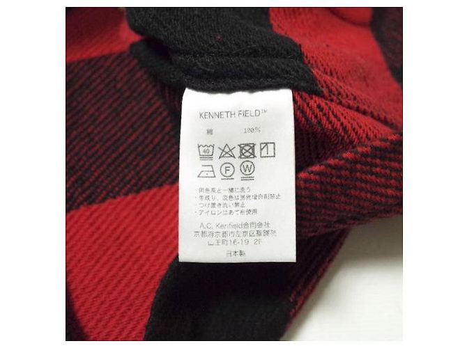 Autre Marque KENNETH FIELD EZ-JAC III Block Check Shirt Jacket XS Red - view 7